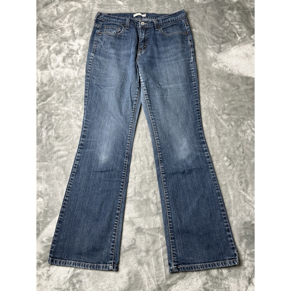 Levi's Jeans Women Size 12 Long Blue Low Rise Denim Pants Y2K 515 Bootcut